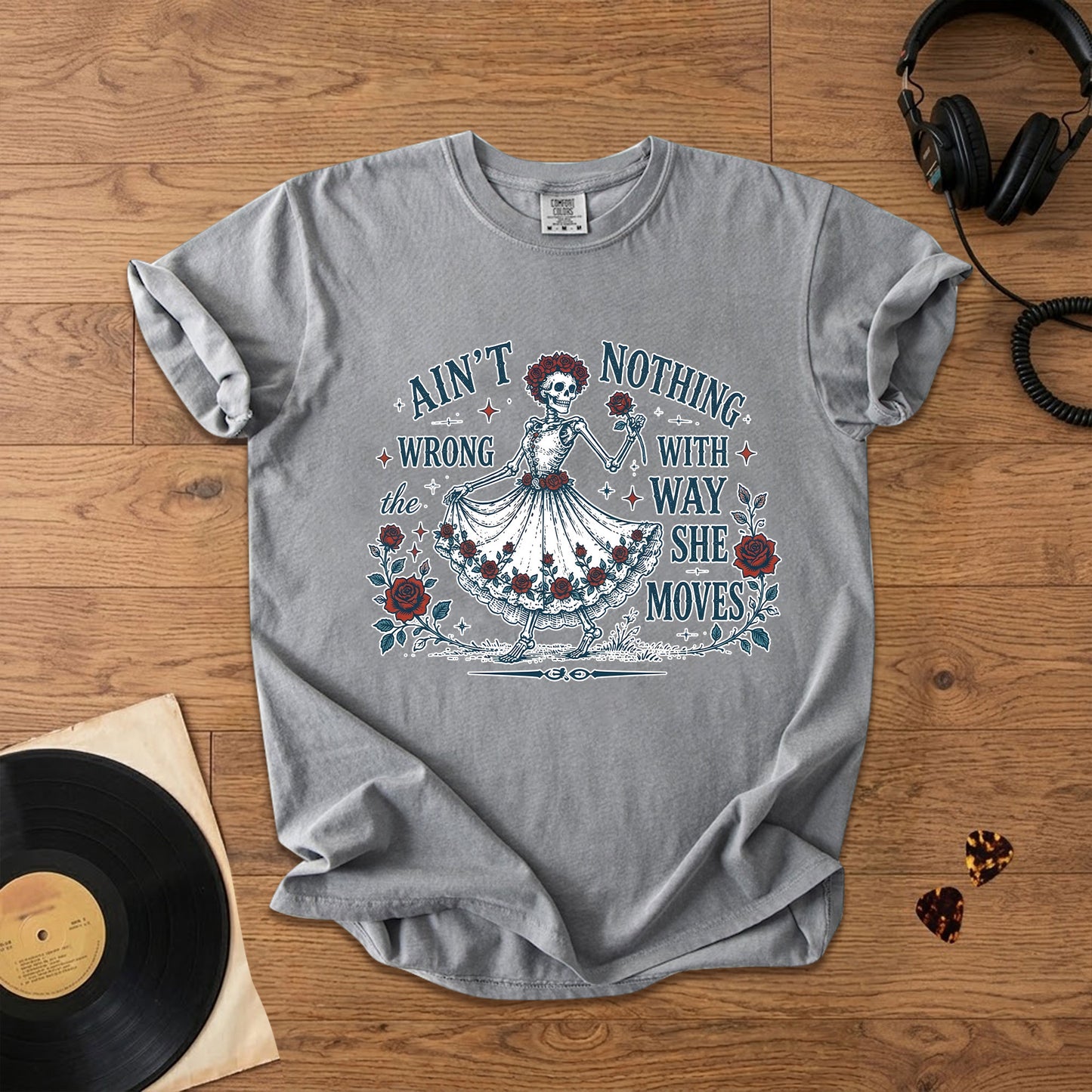 Grateful Dead Sugar Magnolia Ain't Nothing Wrong Skeleton T-Shirt – Retro Rock Metal Music Fan Merch Tee