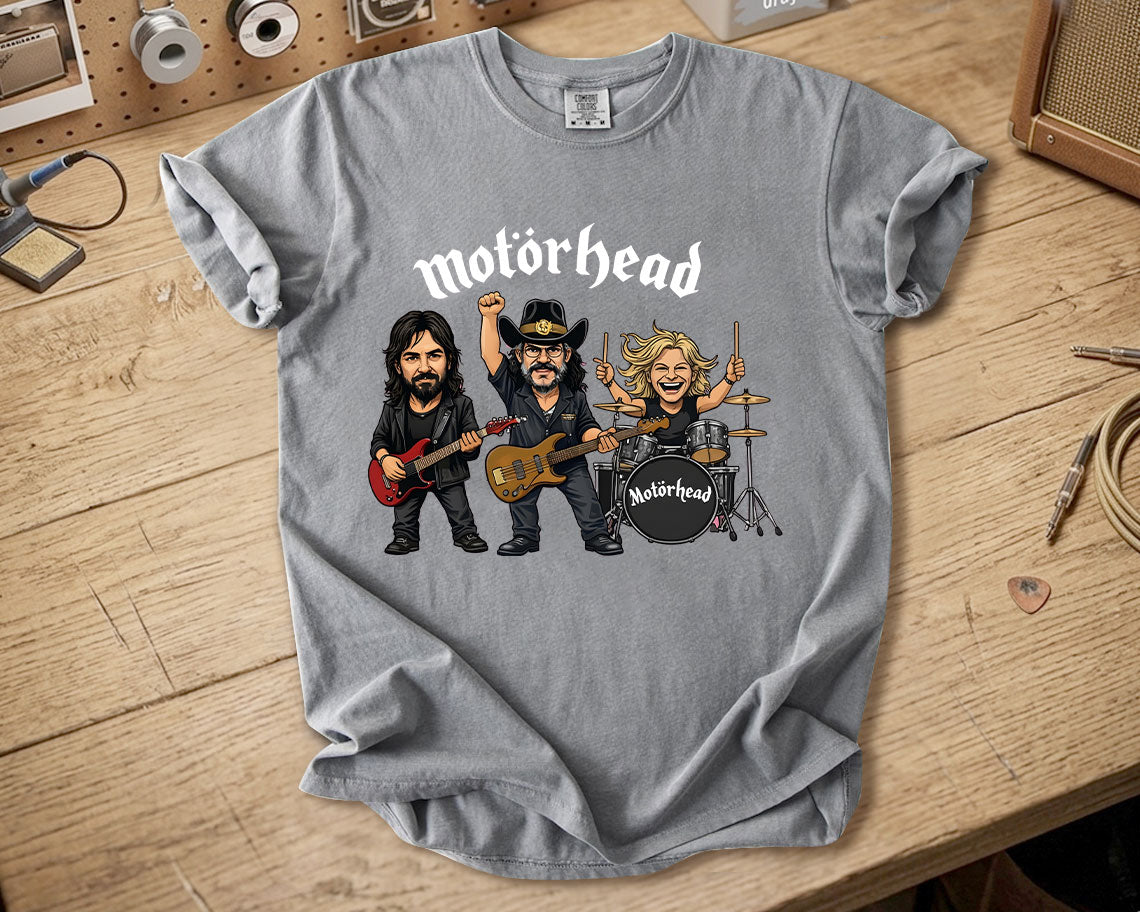 Motörhead Comfort Colors Tee – Lemmy Kilmister Band Members Tribute Classic Rock Shirt