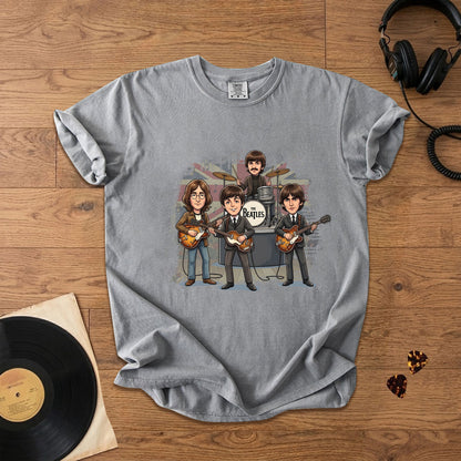 Vintage Beatles Band Comfort Tee – Classic Rock Graphic T-Shirt