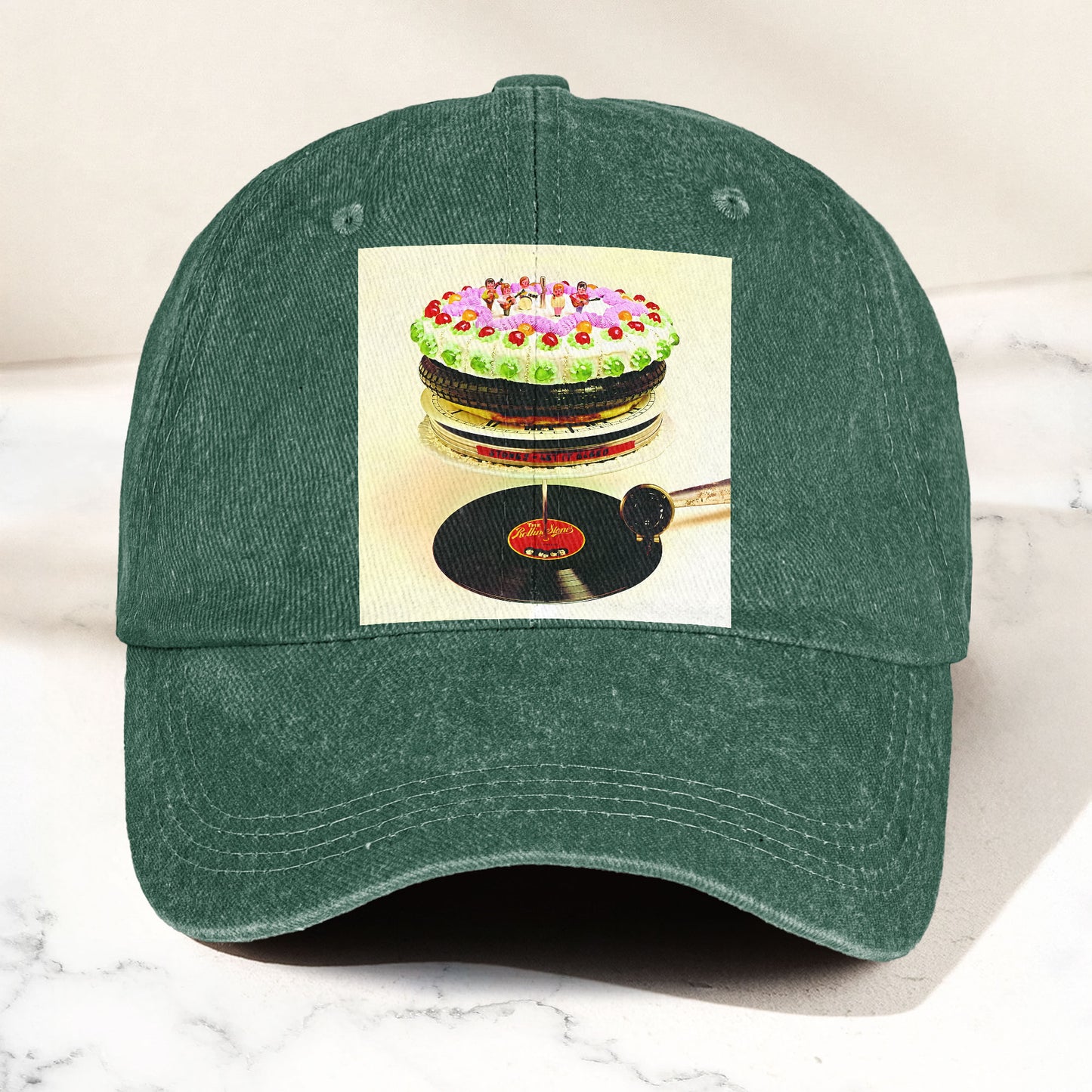 The Rolling Stones Let It Bleed Music Merch Denim Cap – Retro Vintage Dad Cap Gift For Dad (With Box)