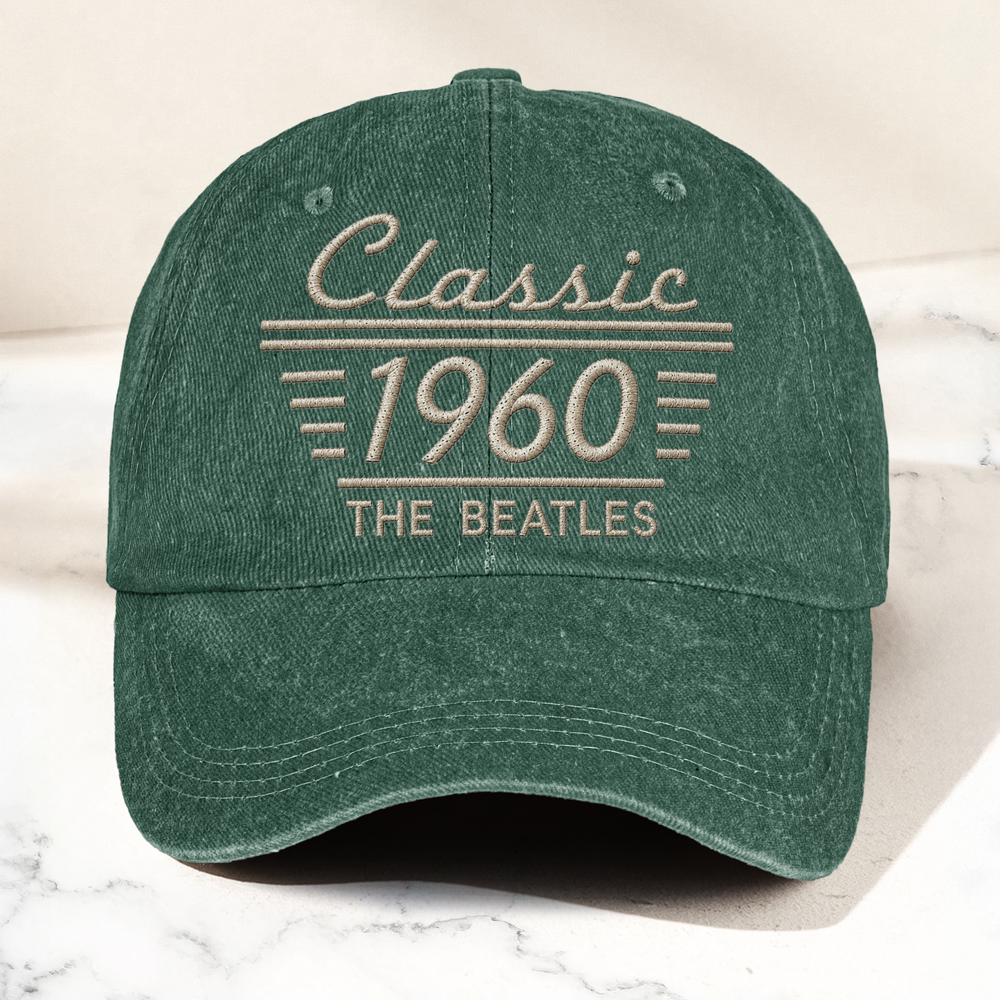 The Beatles Classic 1960 Est Rock And Roll Pop Band Music Merch Graphic Denim Cap – Retro Vintage Dad Cap Gift For Dad (With Box)