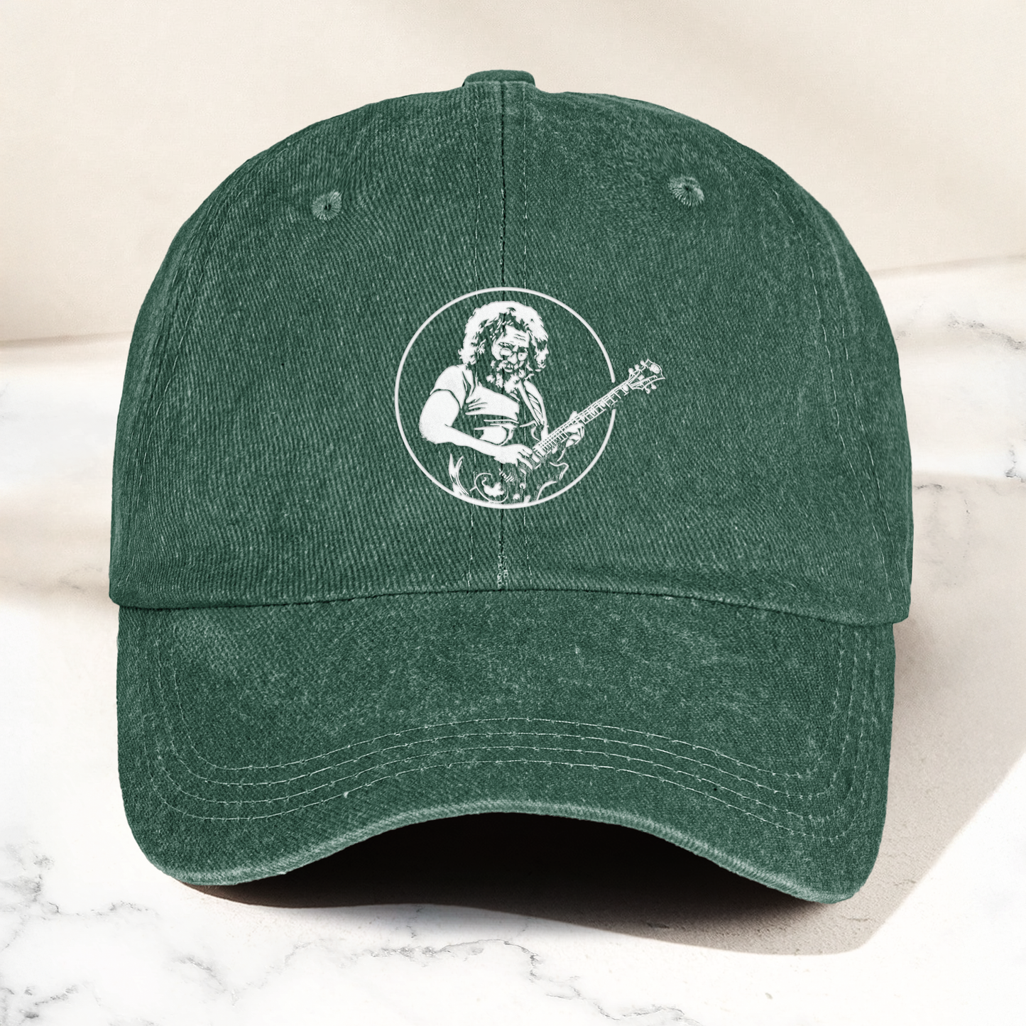 Jerry Style Guitarist Dad Hat – Vintage Jam Band Tribute Cap