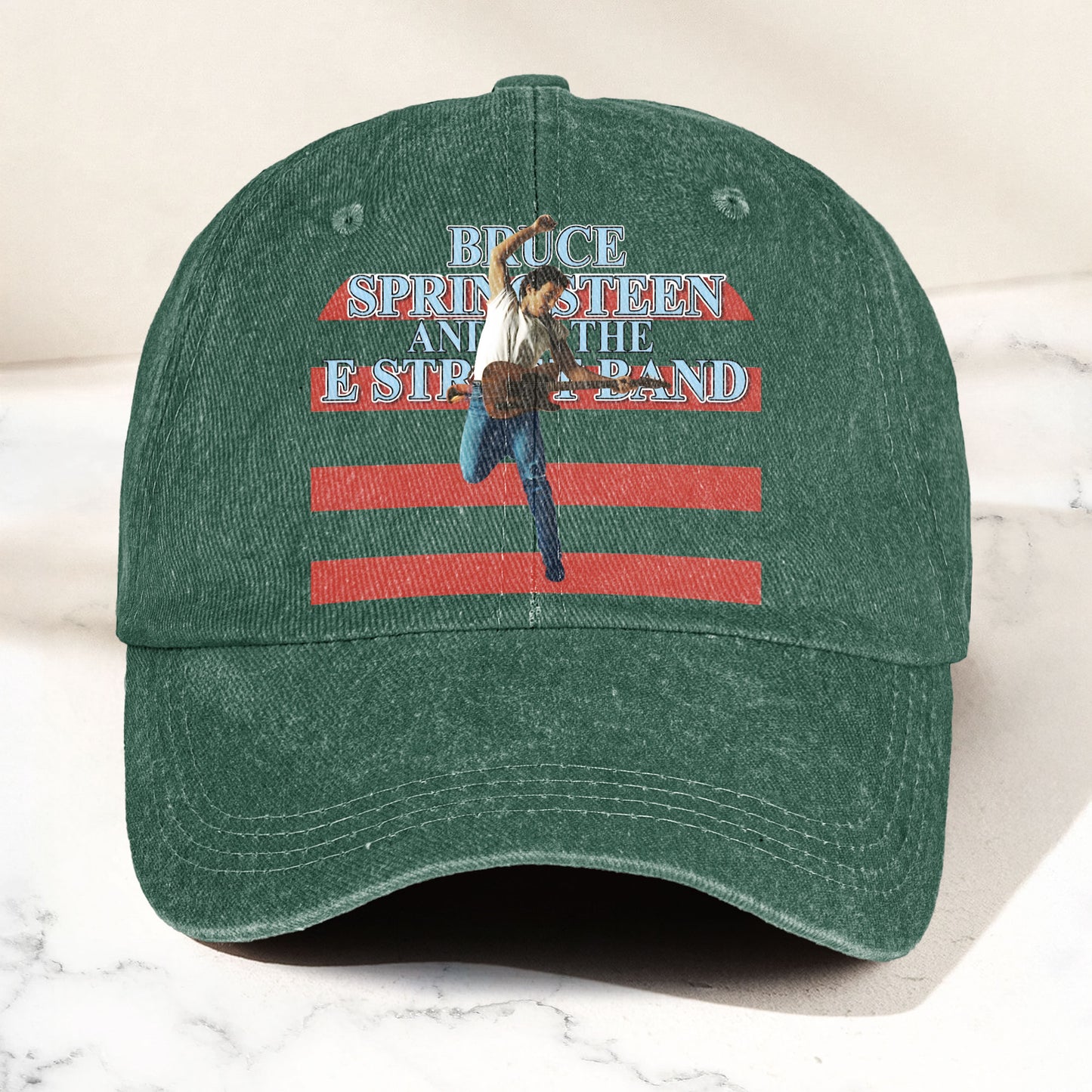 Bruce Springsteen version 2 Denim Cap – Retro Vintage Dad Cap Gift For Dad (With Box)