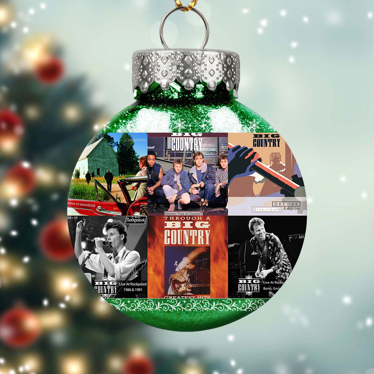 Big Country Album Collage Ornament – Classic Rock Christmas Decoration