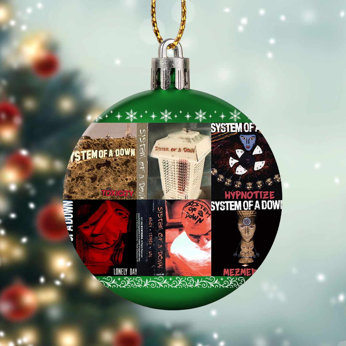 System of a Down Ball Ornament – A Bold Christmas Gift for True Rock Fans