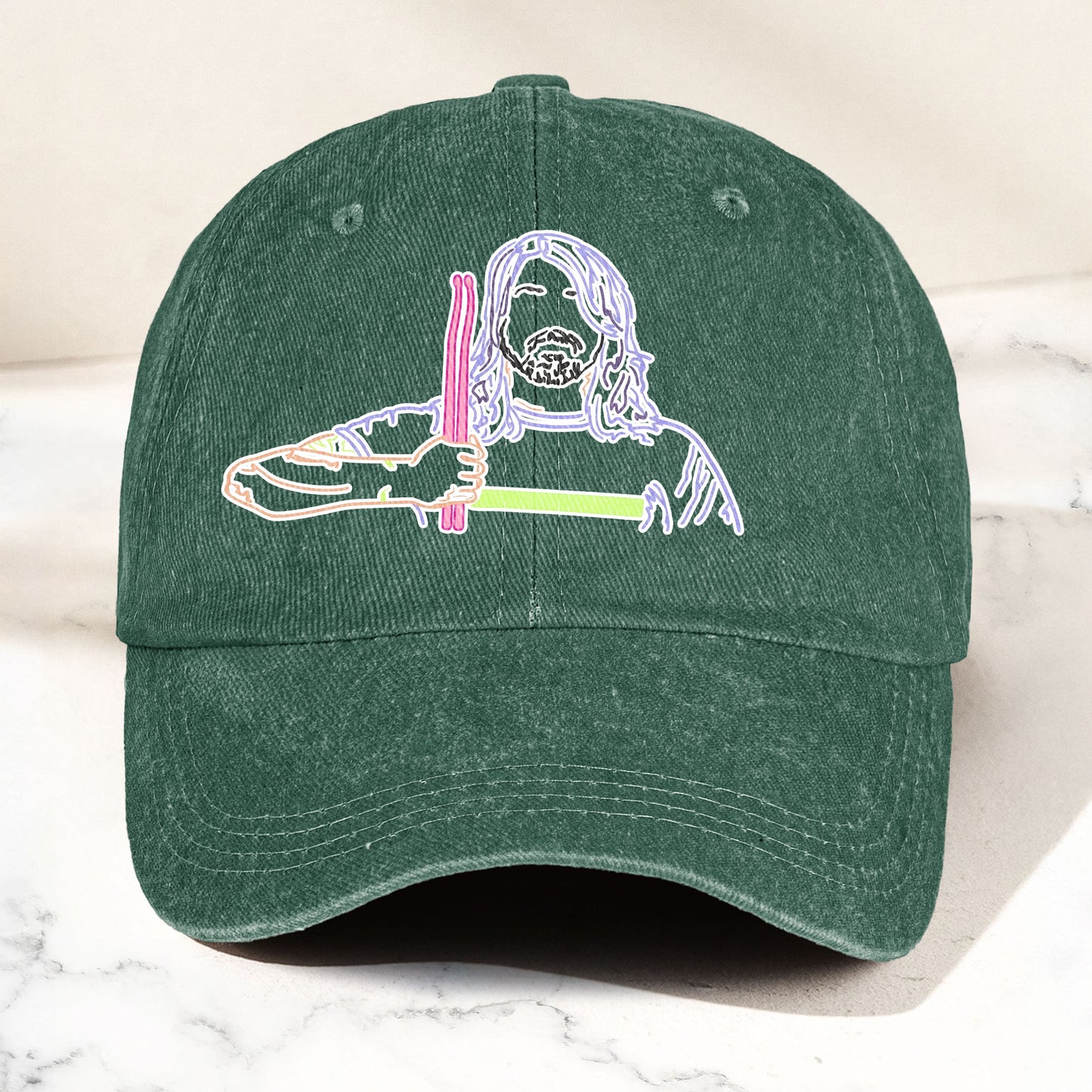 Dave Grohl Denim Cap – Retro Foo Fighters Merch Gift for Dad (With Box)
