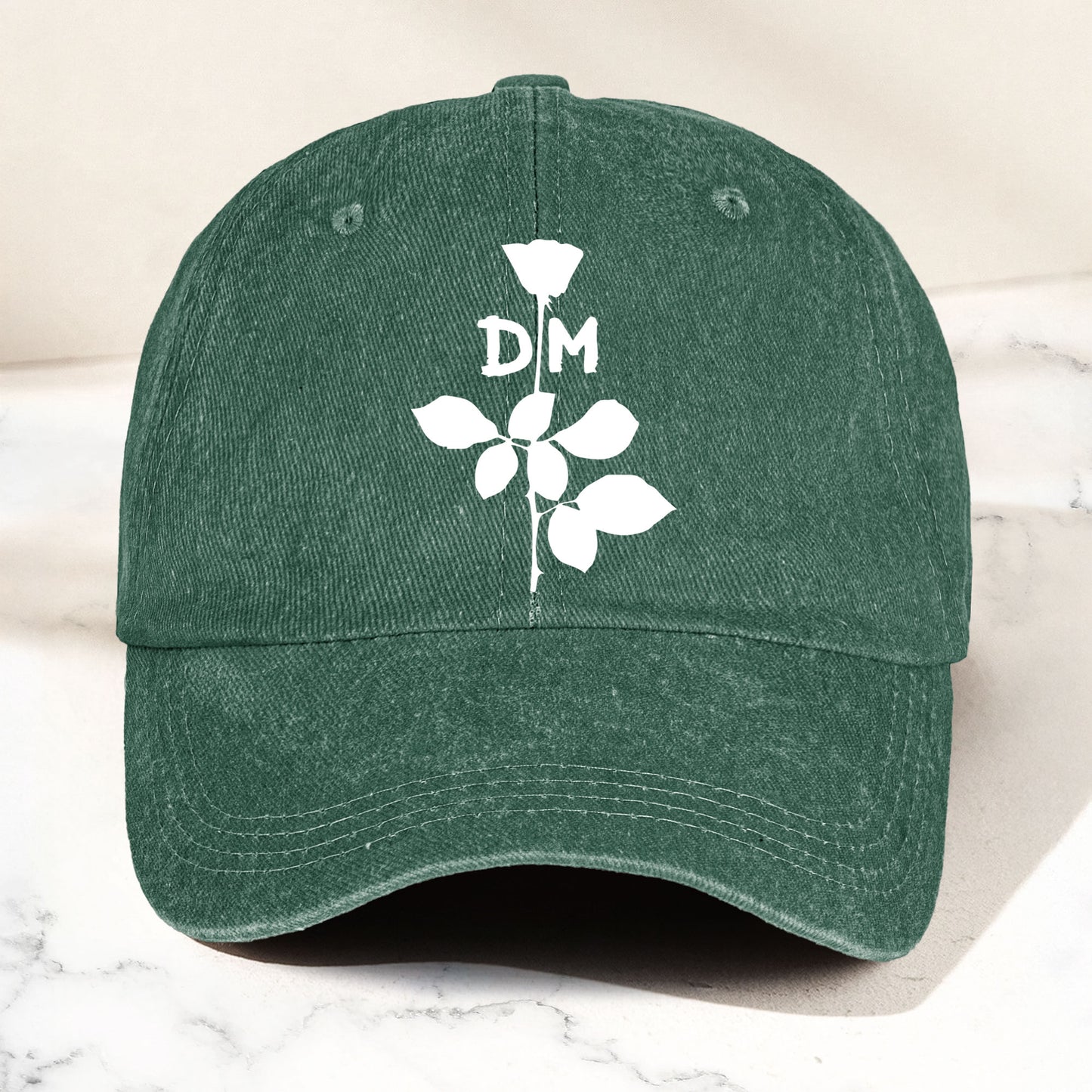 Depeche Mode Rose Denim Cap – Retro  Depeche Mode Tribute Merch Dad Hat (With Box)