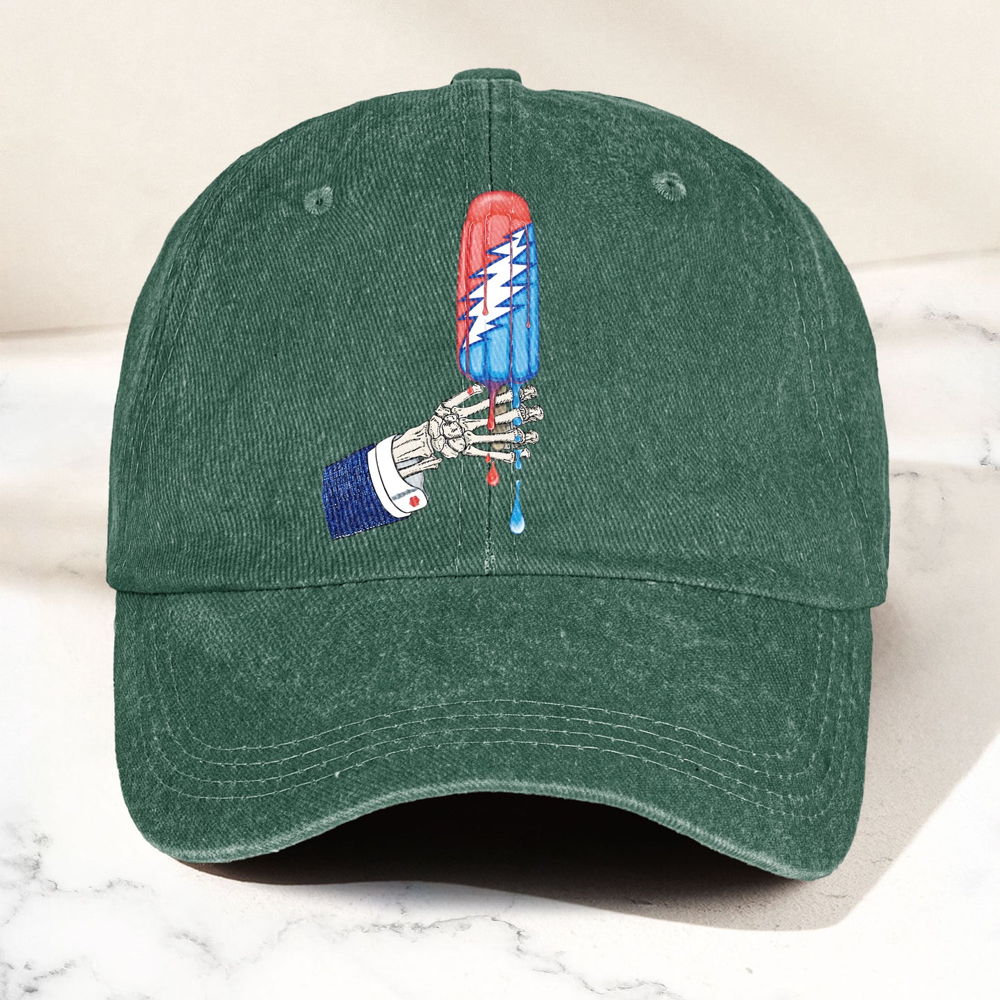 Grateful Dead Rocket Pop Denim Cap – Retro Music Fan Merch Cap Gift For Dad (With Box)