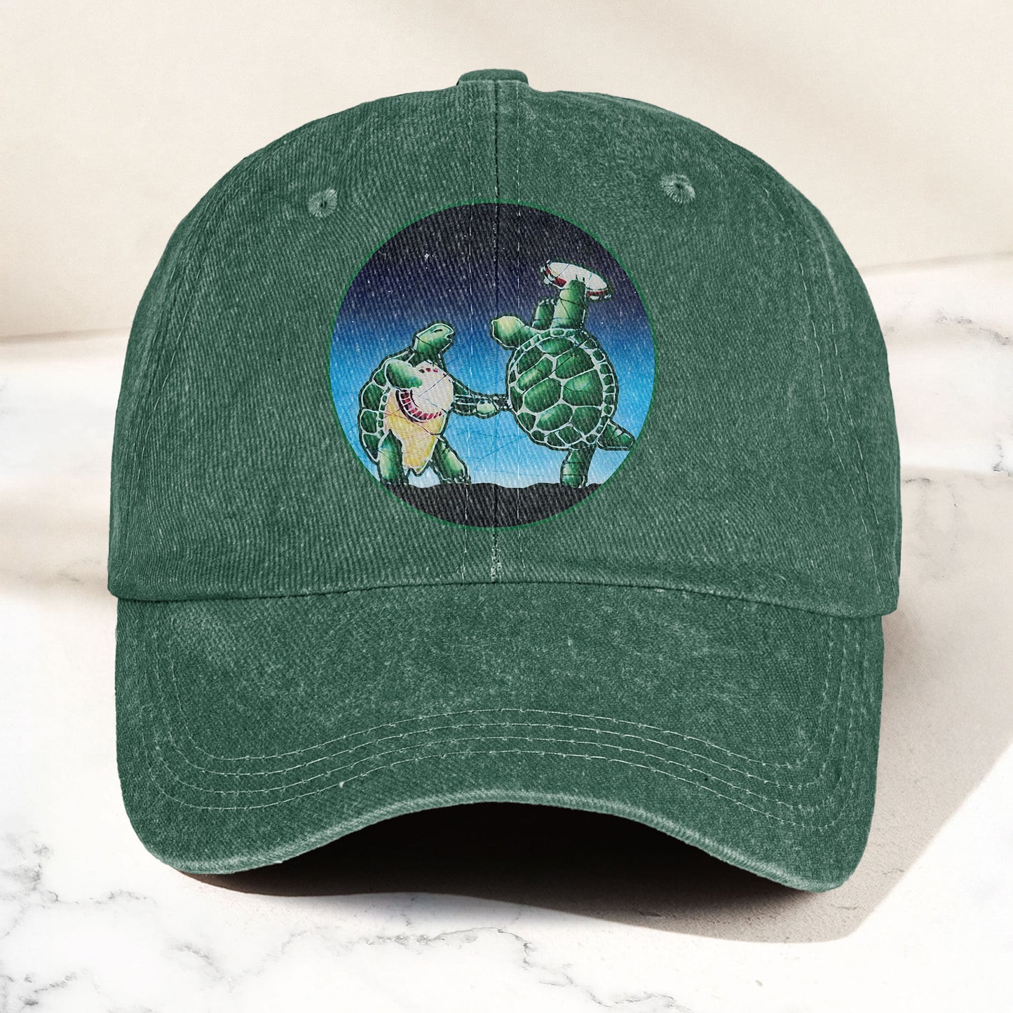 Grateful Dead Terrapin Station Denim Cap – Grateful Dead Tribute Merch Dad Hat (With Box)