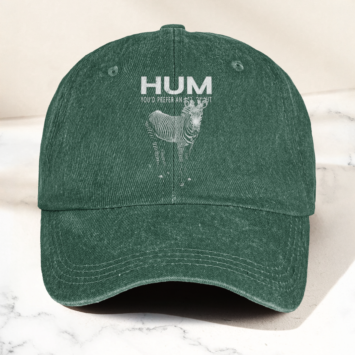 Hum You’d Prefer An Astronaut Vintage Dad Hat – Indie Rock Washed Cotton Cap Gift For Dad (With Box)