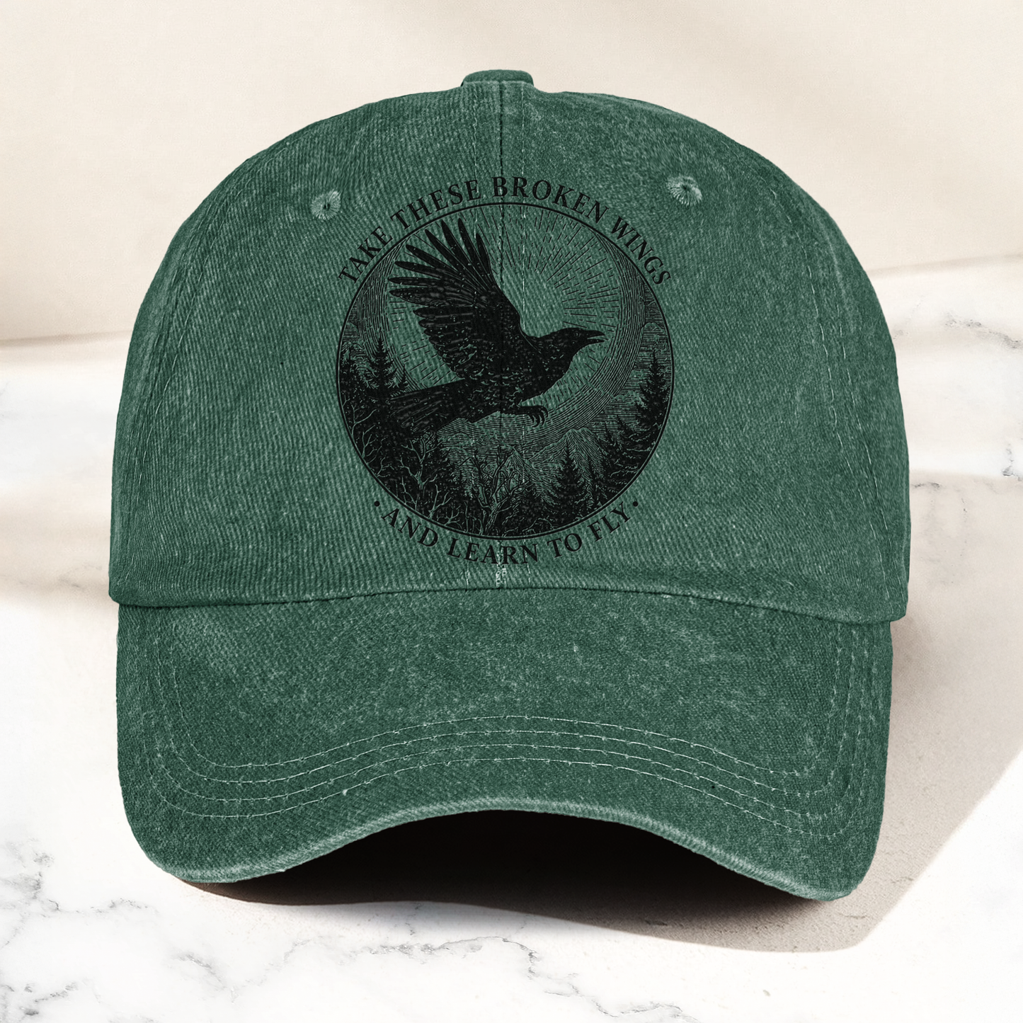 Broken Wings Mr Mister Take These Broken Wings Lyrics Denim Cap – Retro Vintage Dad Cap Gift For Dad (With Box)