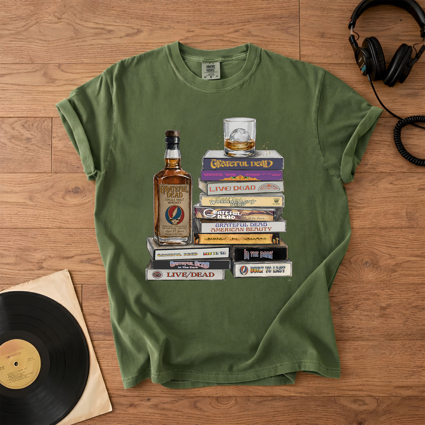 Grateful Dead Cassette Collection T-Shirt – Retro Rock Music Grateful Dead Band Merch Tee