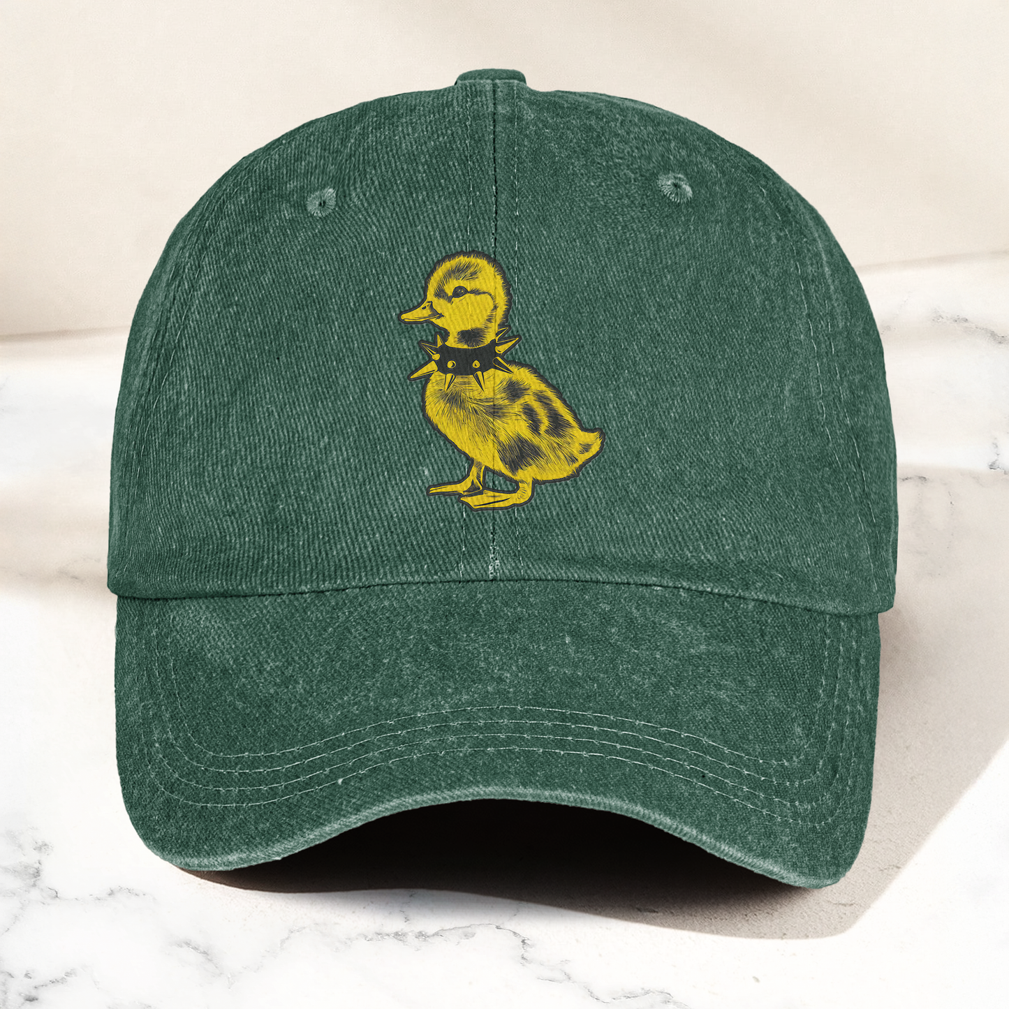 Punk Rock Baby Duck Vintage Denim Cap – Rock Music Band Cap Gift For Dad (With Box)