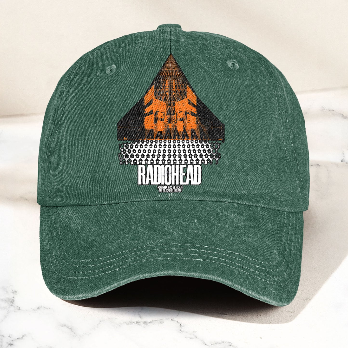 Radiohead Live in London Denim Cap – Retro Radiohead Tribute Merch Dad Hat (With Box)