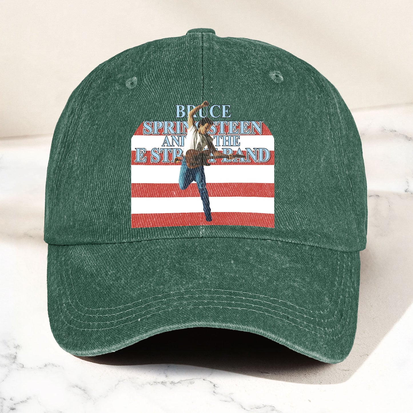 Bruce Springsteen Denim Cap – Retro Vintage Dad Cap Gift For Dad (With Box)