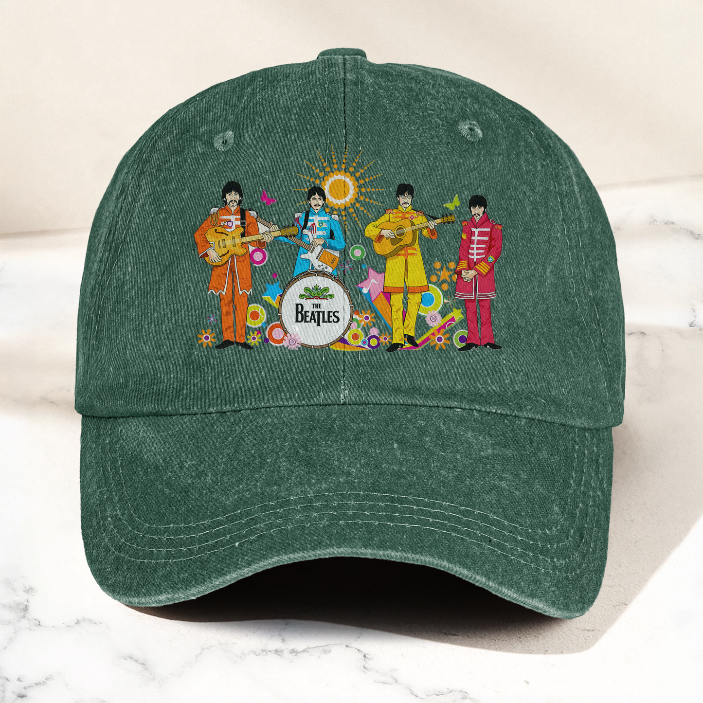 Sgt. Pepper's Lonely Hearts Club Band Denim Cap – The Beatles Merch Gift for Dad (With Box)