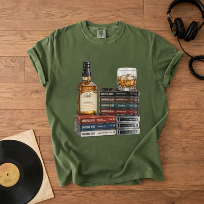 Grateful Dead Cassette Album Collection T-Shirt – Retro Music Grateful Dead Merch Tee
