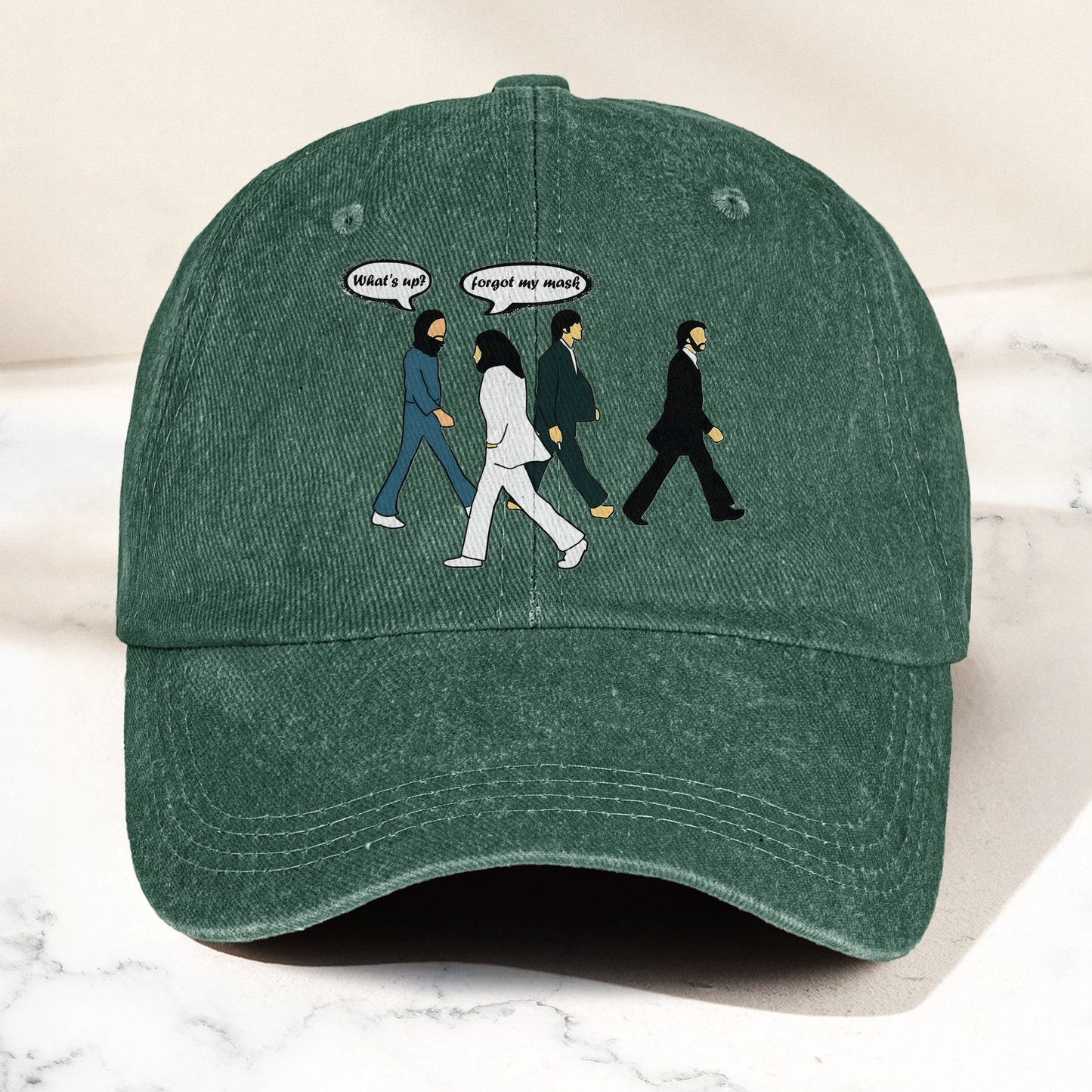Abbey Road Denim Dad Cap – Iconic Walk ( With BOX)