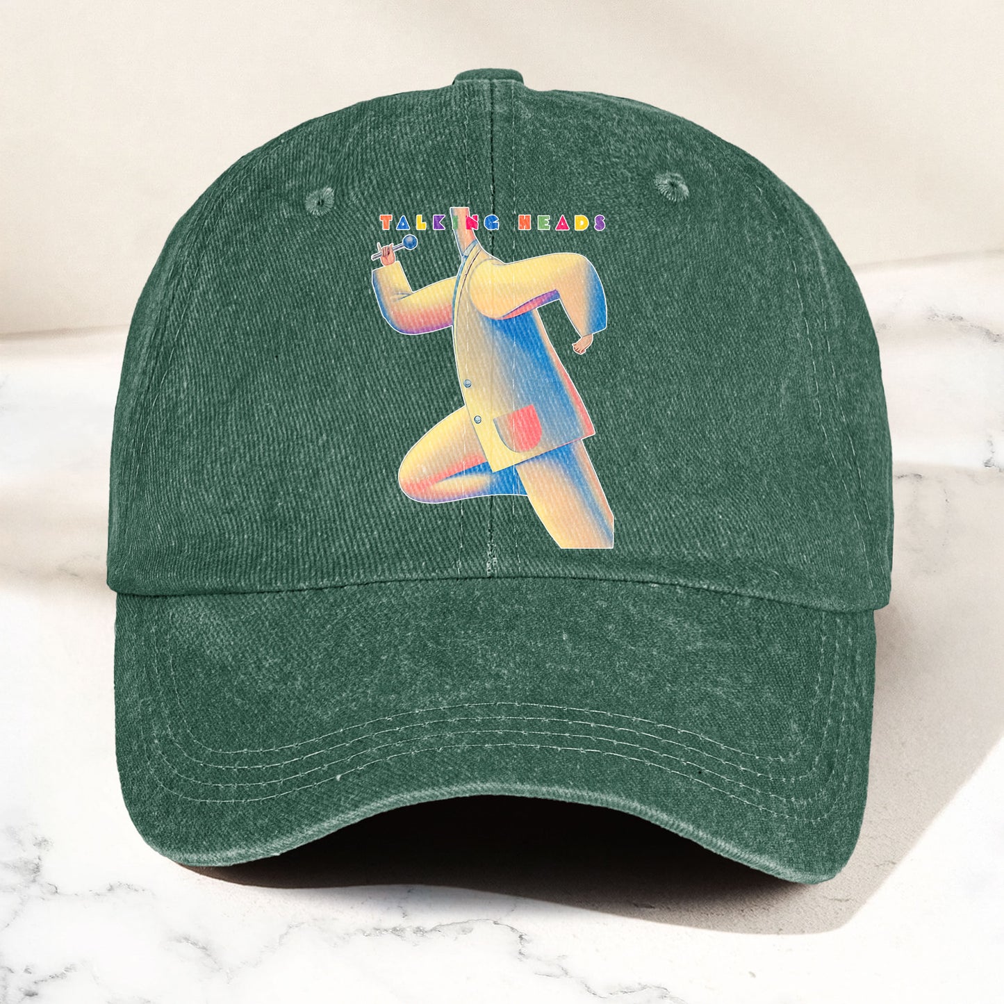 Talking Heads 80s The Band & Their Music Denim Cap – Retro Music Fan Cap Gift For Dad (With Box)