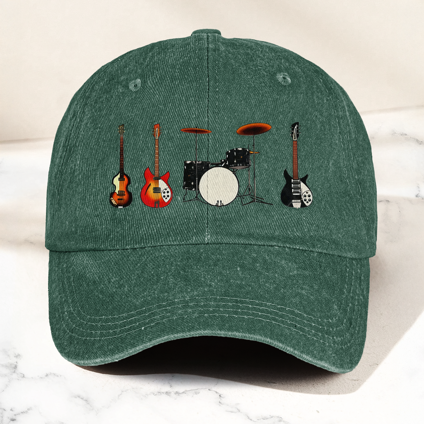 The Beatles Gear from the Shea Stadium concert Vintage Denim Cap – Retro Band Cap Gift For Dad (With Box)