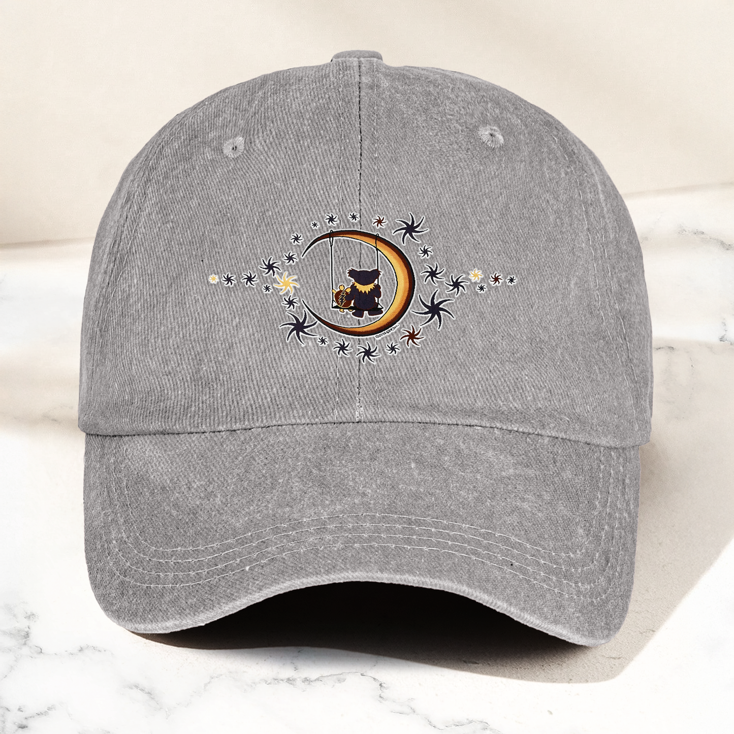 Grateful Dad Cap – Dancing Bears Moon Swing Dad Hat