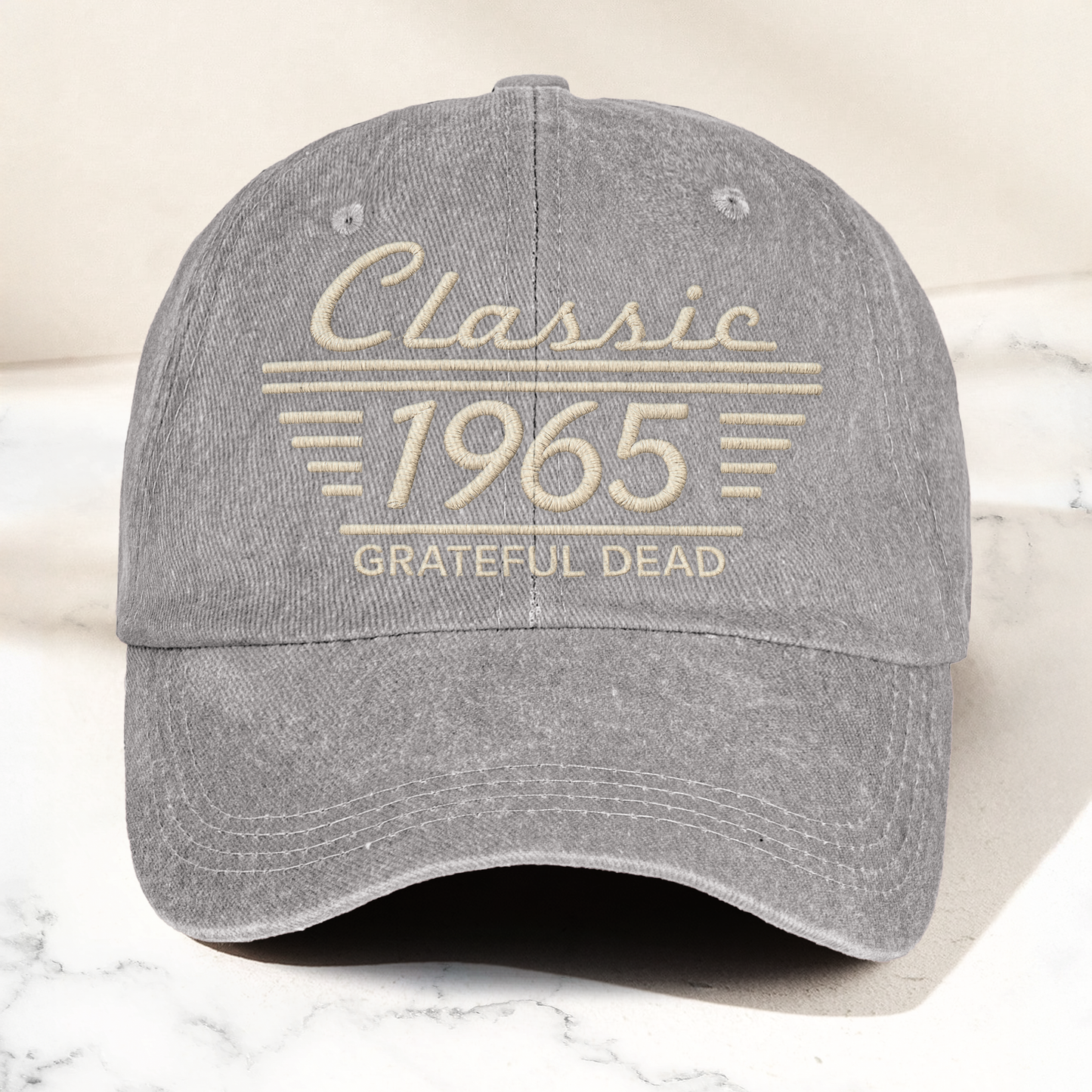 Grateful Dead Classic 1965 Est Psychedelic Rock Band Music Merch Denim Cap – Retro Vintage Dad Cap Gift For Dad (With Box)