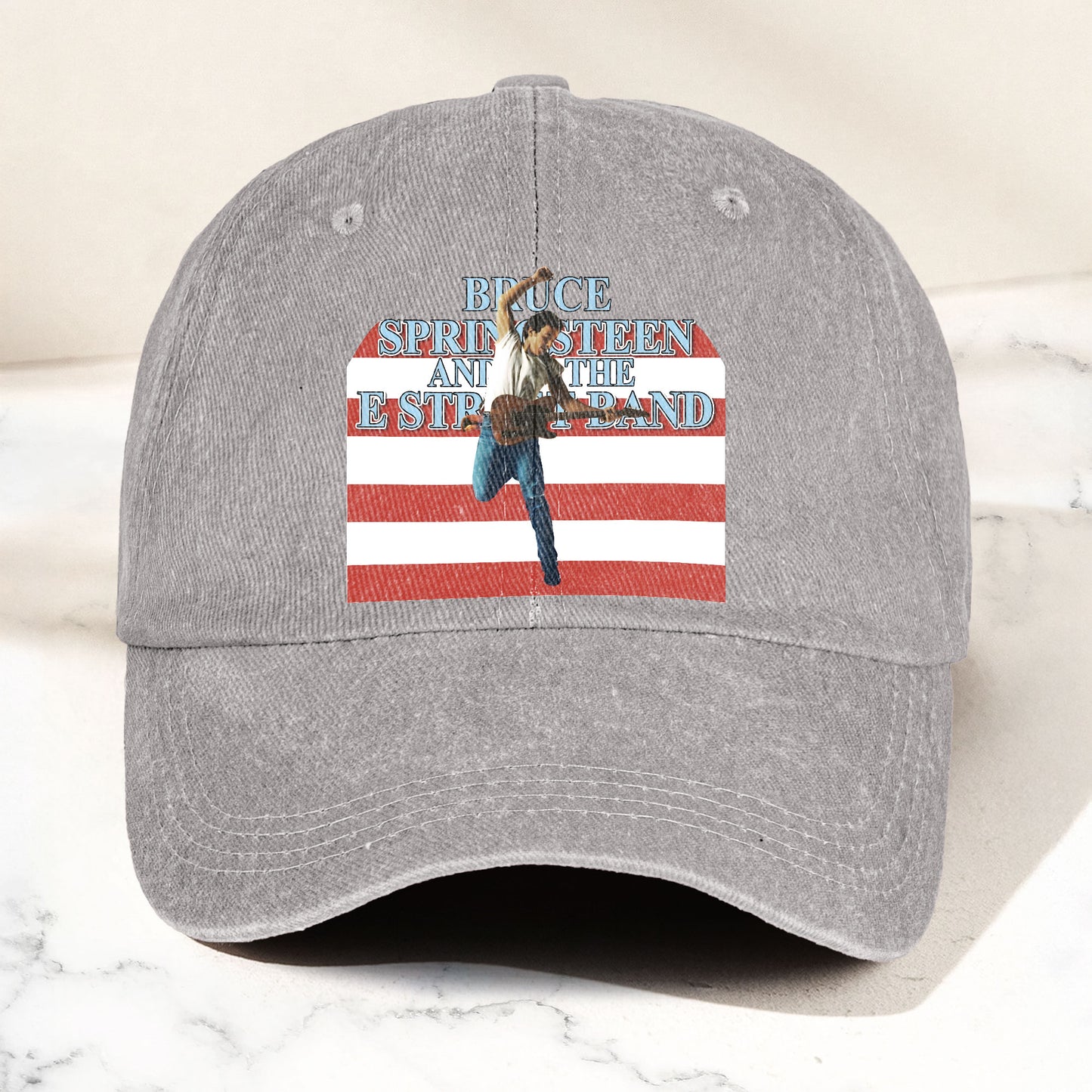Bruce Springsteen Denim Cap – Retro Vintage Dad Cap Gift For Dad (With Box)