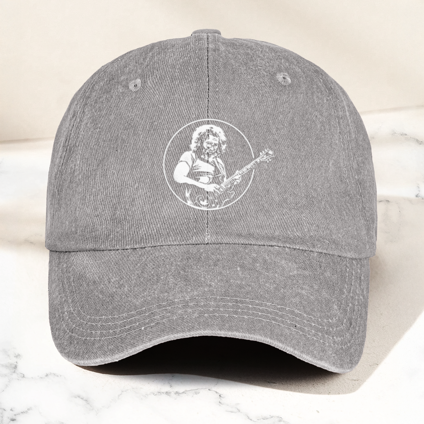 Jerry Style Guitarist Dad Hat – Vintage Jam Band Tribute Cap