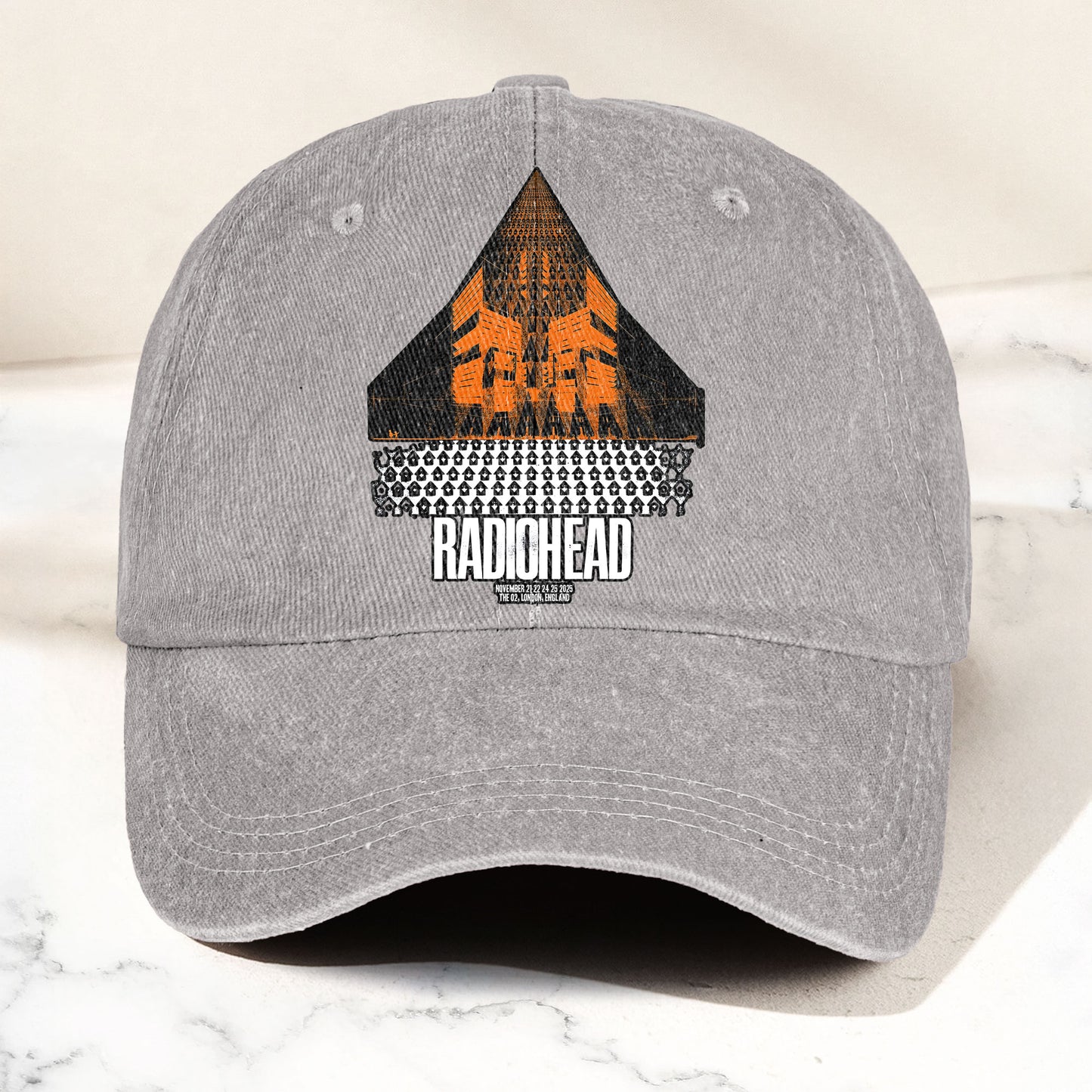 Radiohead Live in London Denim Cap – Retro Radiohead Tribute Merch Dad Hat (With Box)