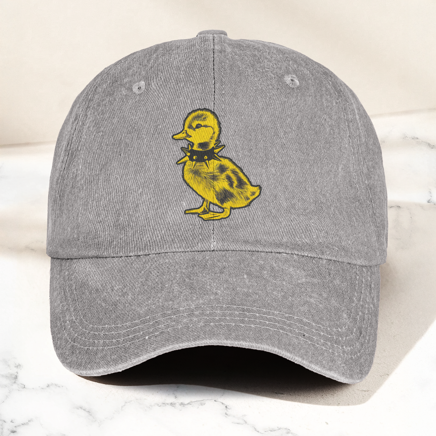 Punk Rock Baby Duck Vintage Denim Cap – Rock Music Band Cap Gift For Dad (With Box)