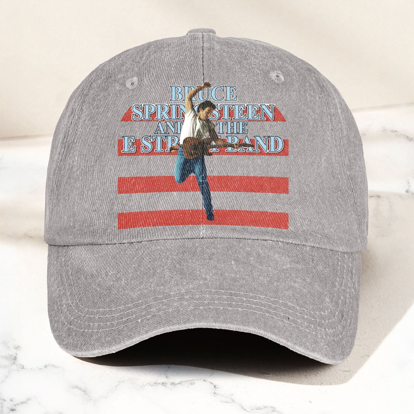 Bruce Springsteen version 2 Denim Cap – Retro Vintage Dad Cap Gift For Dad (With Box)