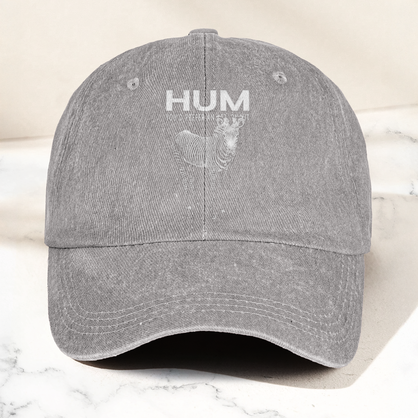 Hum You’d Prefer An Astronaut Vintage Dad Hat – Indie Rock Washed Cotton Cap Gift For Dad (With Box)