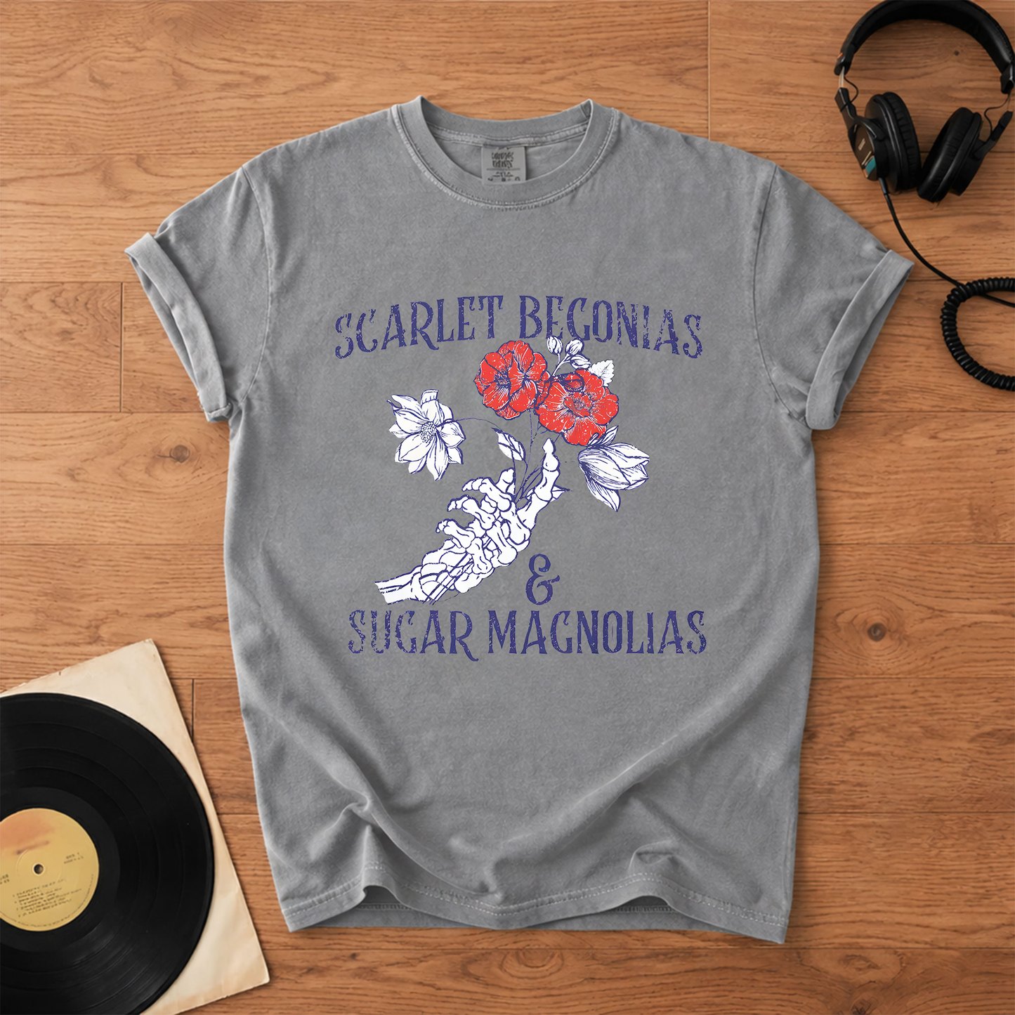 Grateful Dead Scarlet Begonias & Sugar Magnolias T-Shirt – Vintage Grateful Dead Graphic Tee