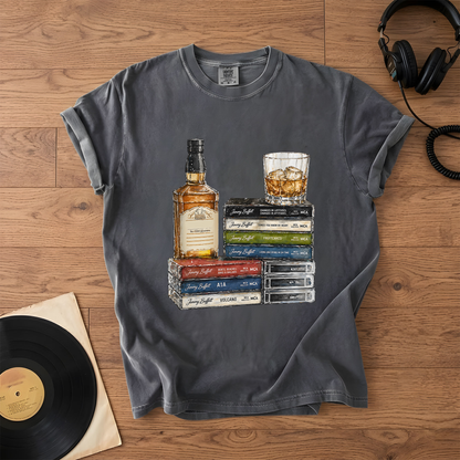 Jimmy Buffett Cassette Album Collection T-Shirt – Retro Music Jimmy Buffett Merch Tee