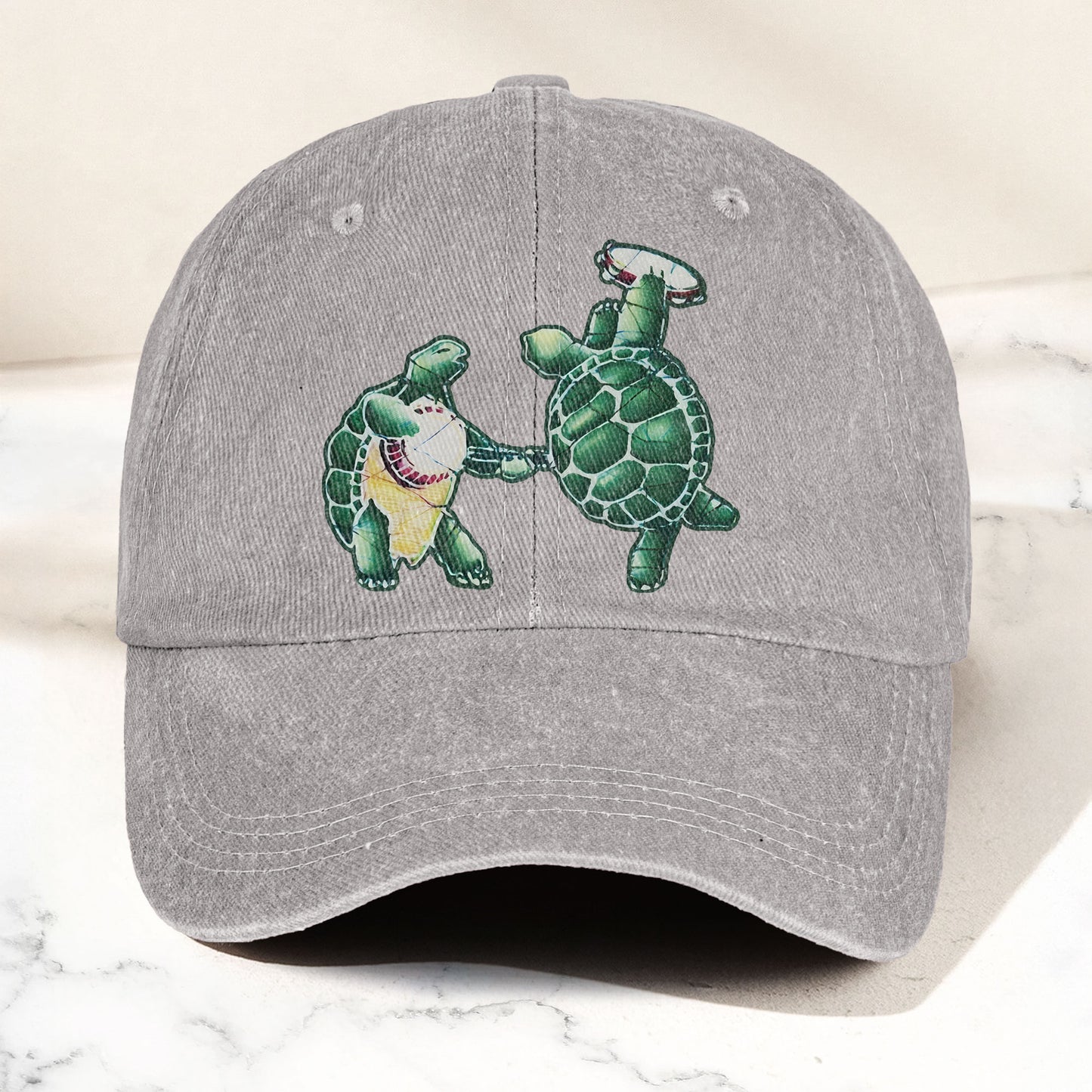 Grateful Dead Dancing Terrapins Denim Cap – Grateful Dead Tribute Merch Dad Hat (With Box)