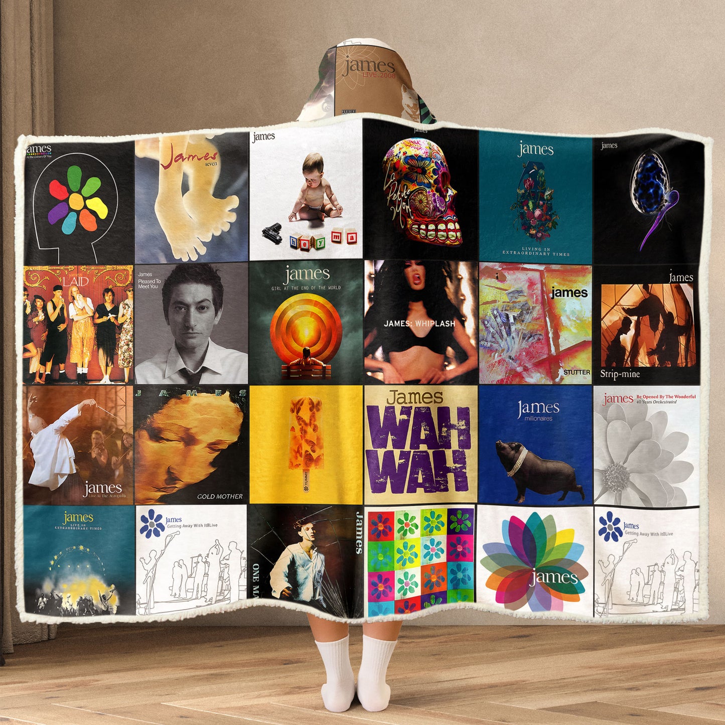 James (Band) Wearable Hooded Blanket – A Cozy Wrap of Indie-Rock Heart & 90s Nostalgia