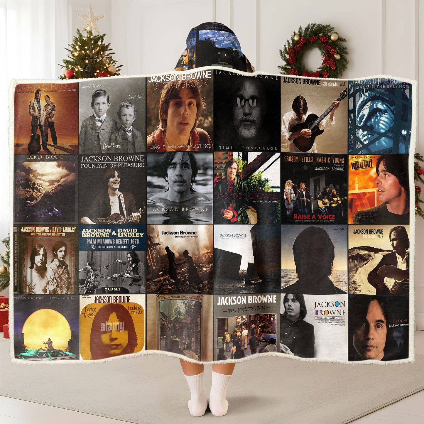 Jackson Browne Wearable Hooded Blanket – A Soft Embrace of Classic Singer-Songwriter Nostalgia