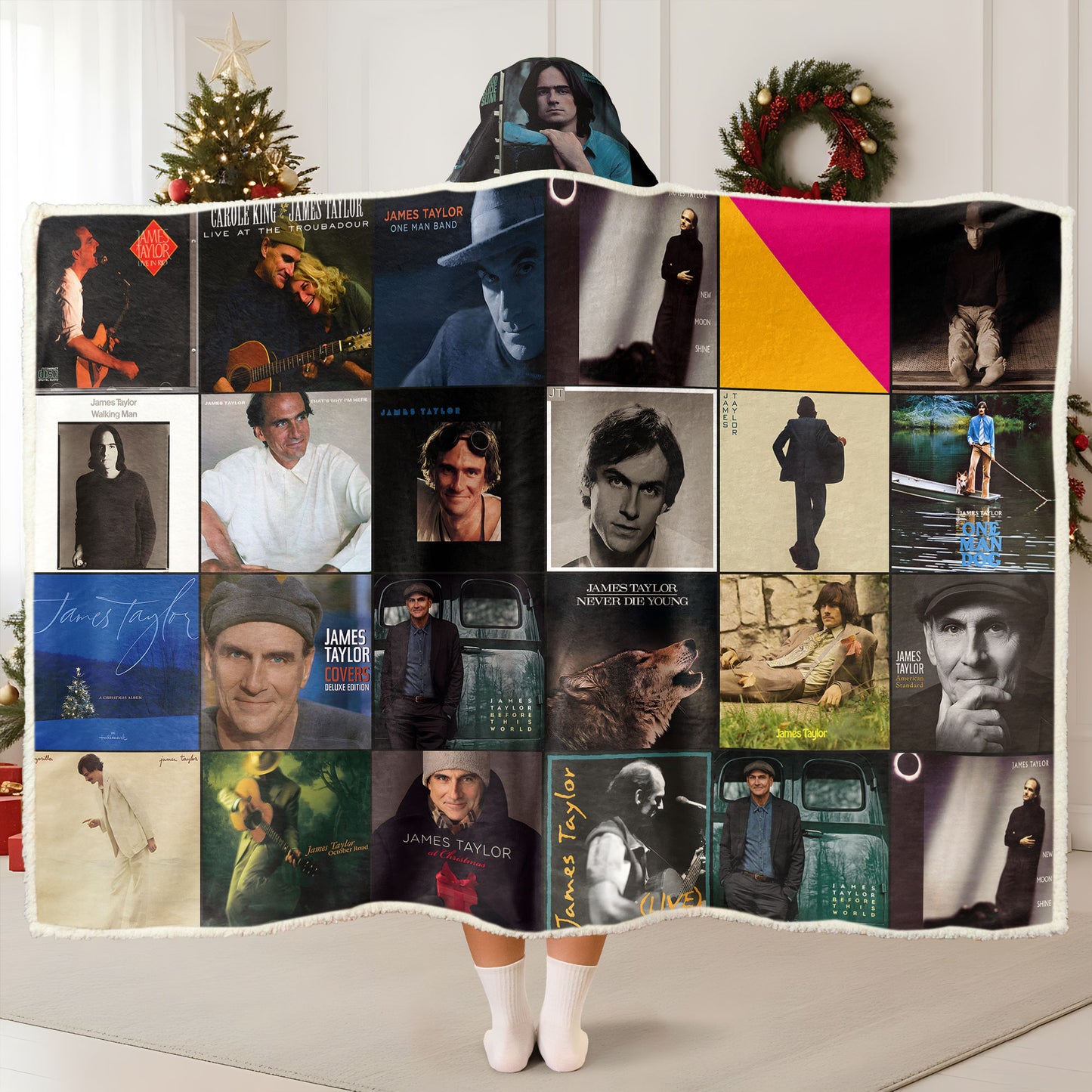 James Taylor Wearable Hooded Blanket – A Soft Embrace of Gentle Folk-Rock Nostalgia