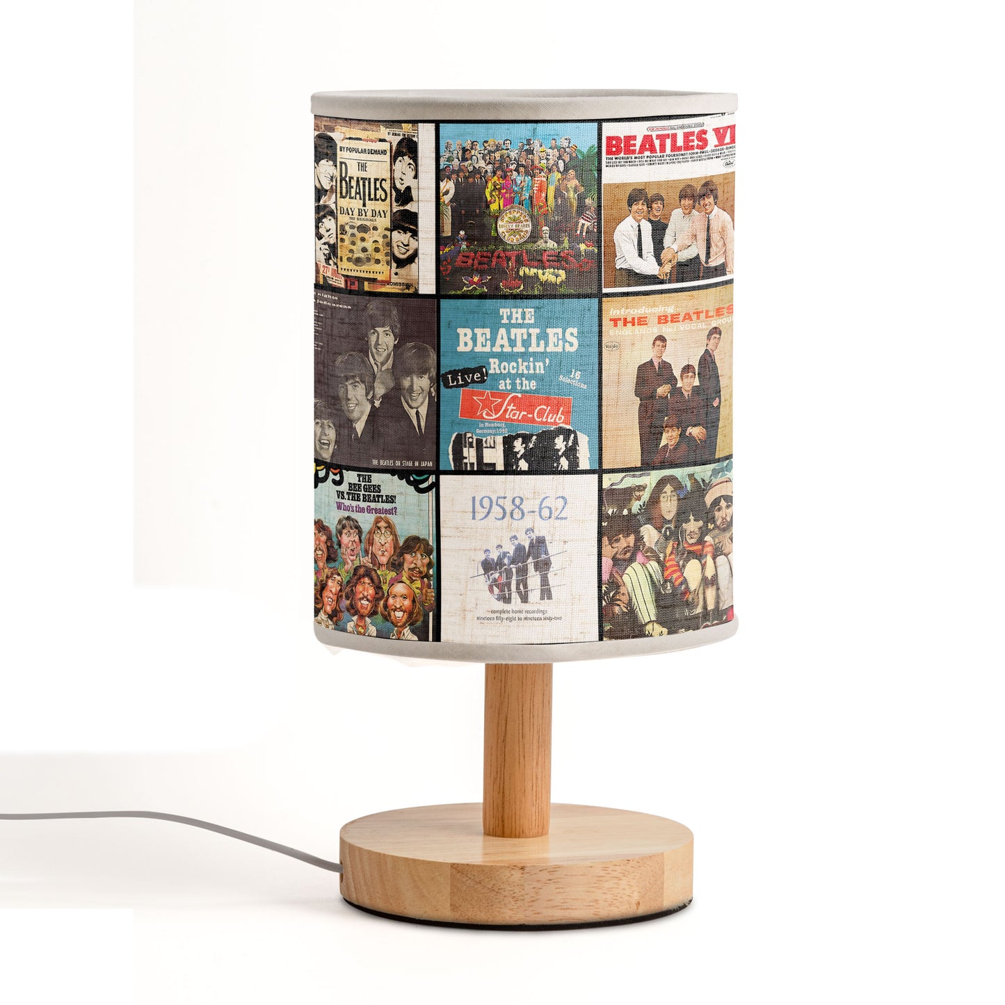 🎵 The Beatles Album Cover Lamp – Retro Music Decor