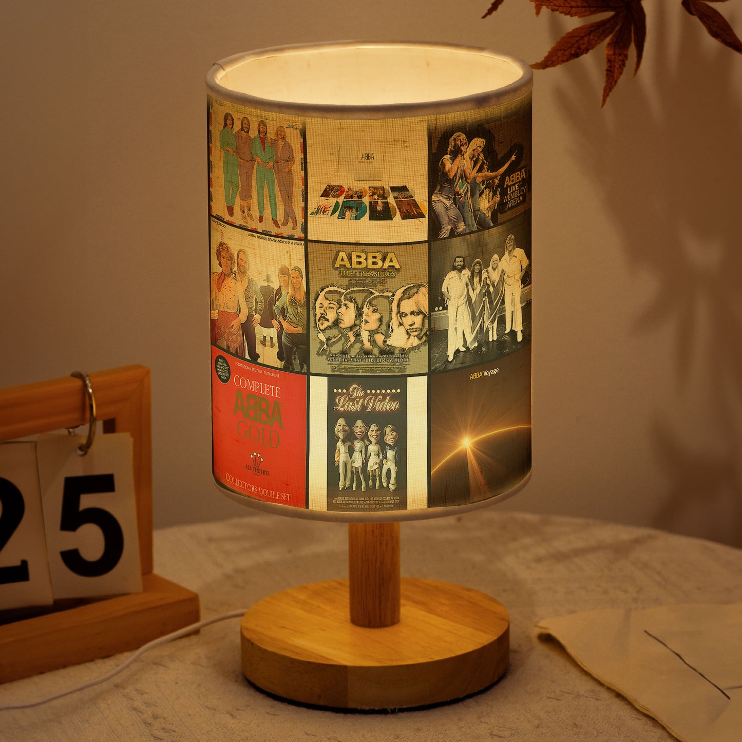 ABBA Album Cover Lamp – Retro Disco Music Fan Table Light