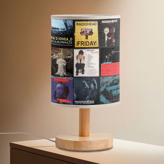 Radiohead Album Cover Fabric Lamp – Alternative Rock Fan Table Light