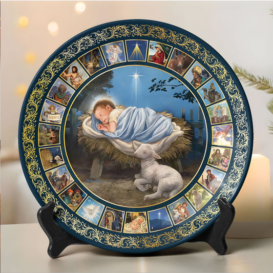 Nativity Christmas Decorative Plate – Holy Night Collection