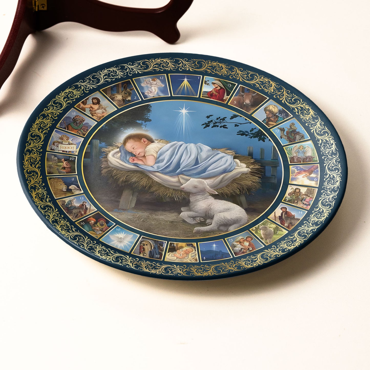 Nativity Christmas Decorative Plate – Holy Night Collection