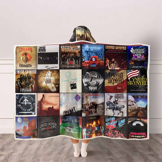 Lynyrd Skynyrd Wearable Hooded Blanket – Southern Rock Comfort