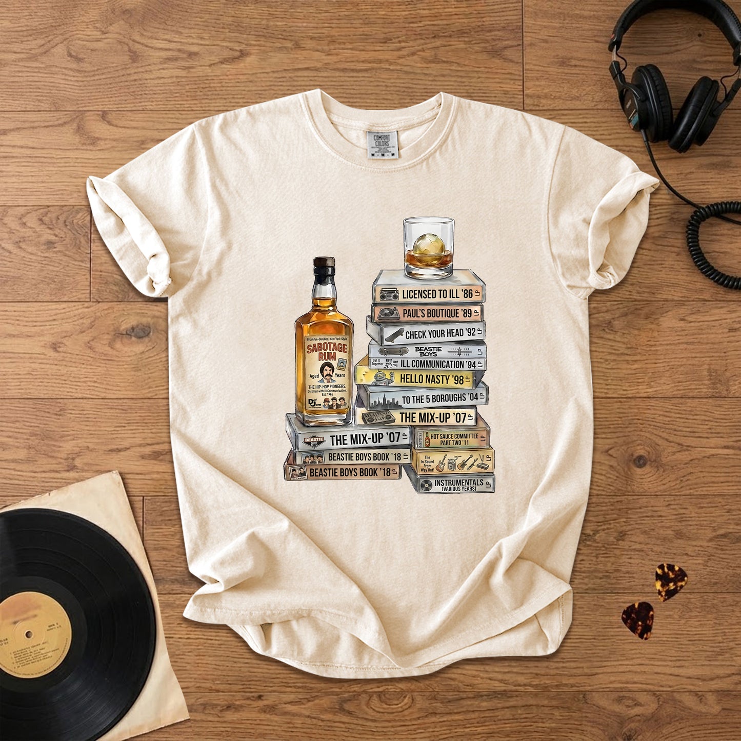 Beastie Boys Cassette Album Collection T-Shirt – Retro Rock Music Beastie Boys Merch Tee
