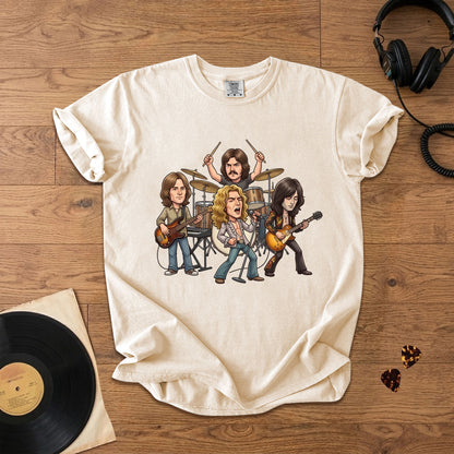 Led Zeppelin Vintage Rock Band Graphic T-Shirt – Classic Music Fan Tee