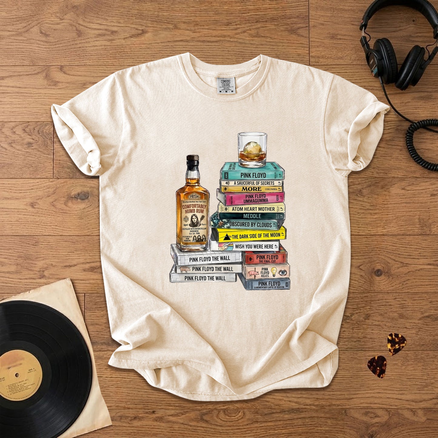 Pink Floyd Cassette Collection T-Shirt – Retro Music Pink Floyd Band Merch Tee