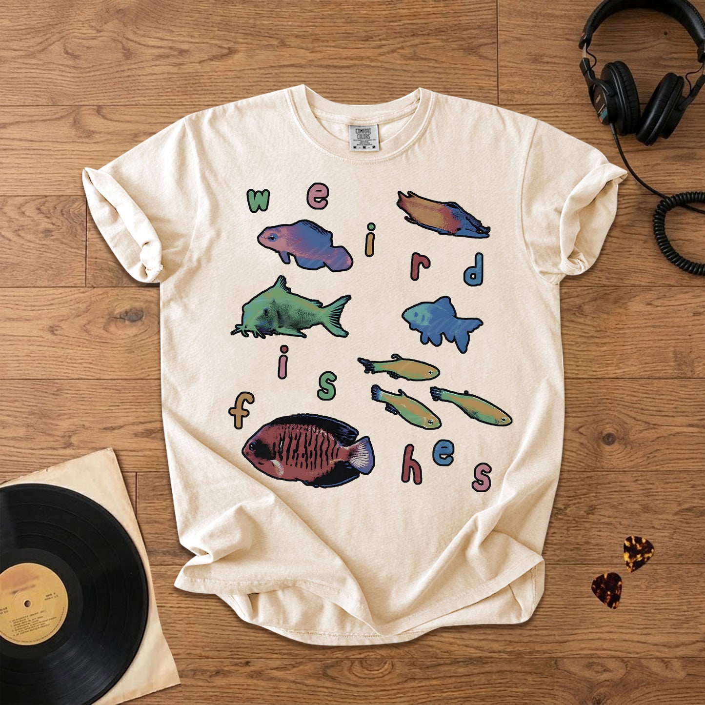 Weird Fishes Radiohead Comfort Tee – Space & Retro Rock Inspired Graphic Shirt