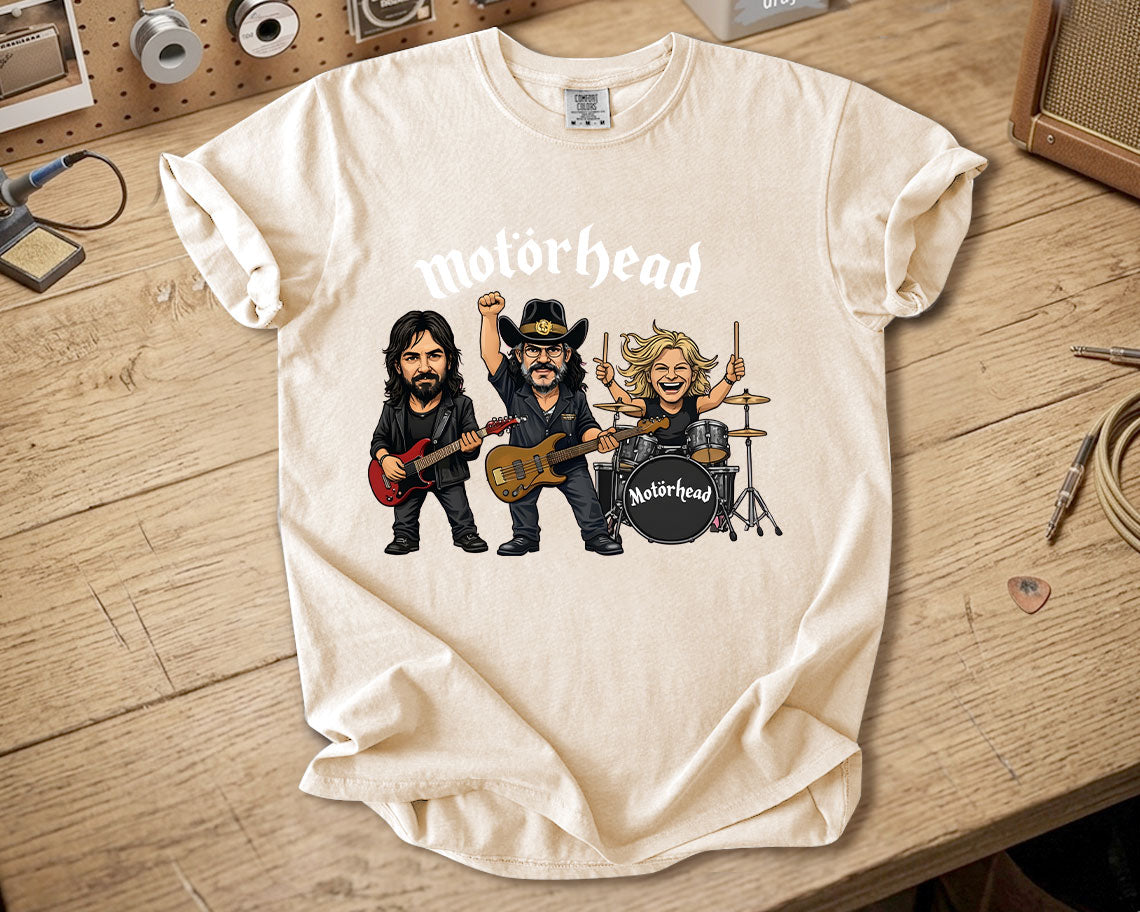 Motörhead Comfort Colors Tee – Lemmy Kilmister Band Members Tribute Classic Rock Shirt
