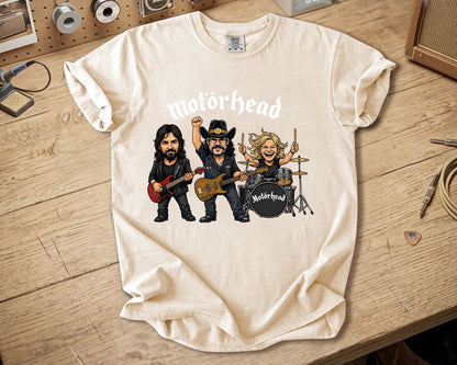 Motörhead Comfort Colors Tee – Lemmy Kilmister Band Members Tribute Classic Rock Shirt